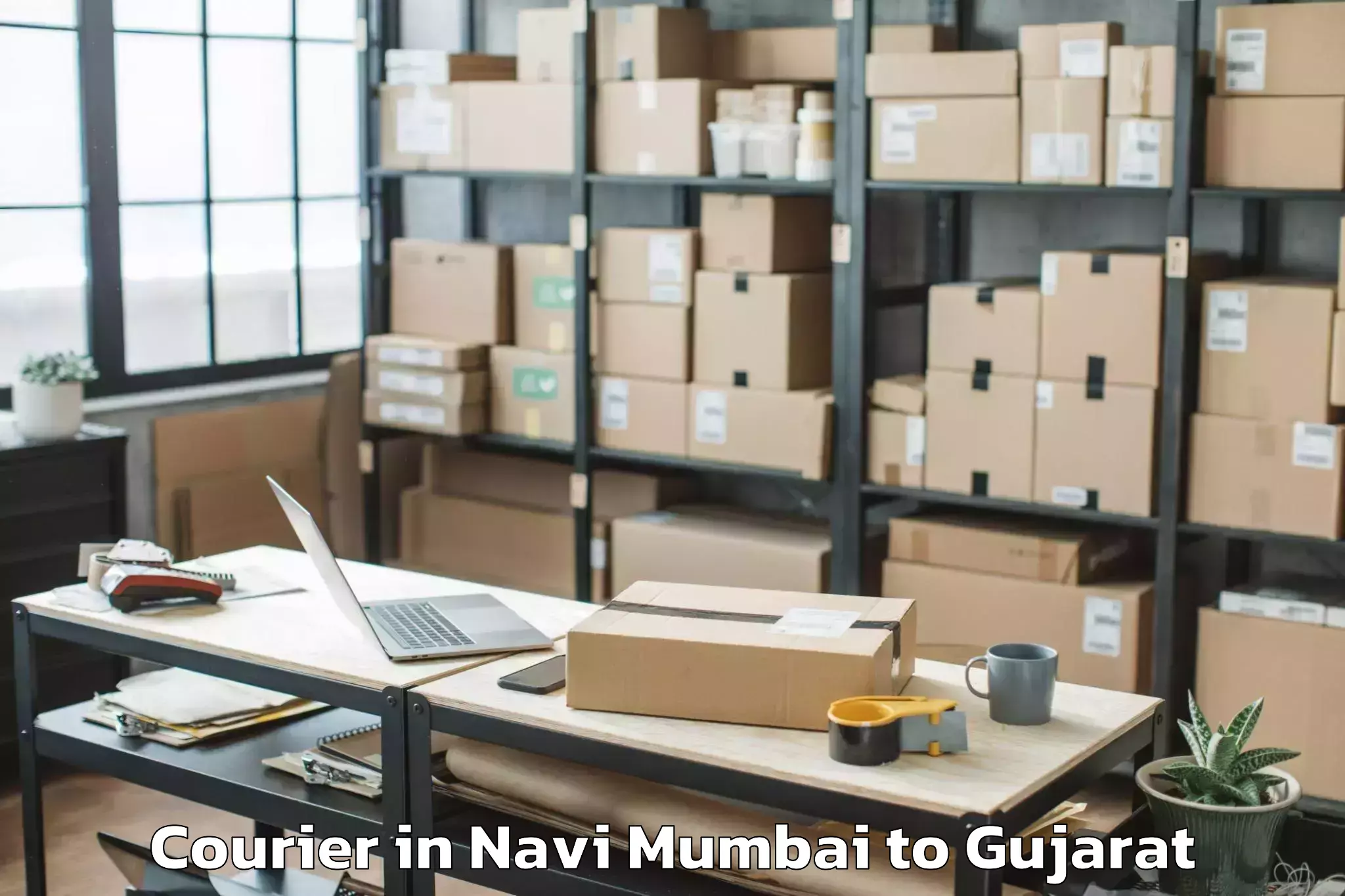 Expert Navi Mumbai to Girgadhada Courier